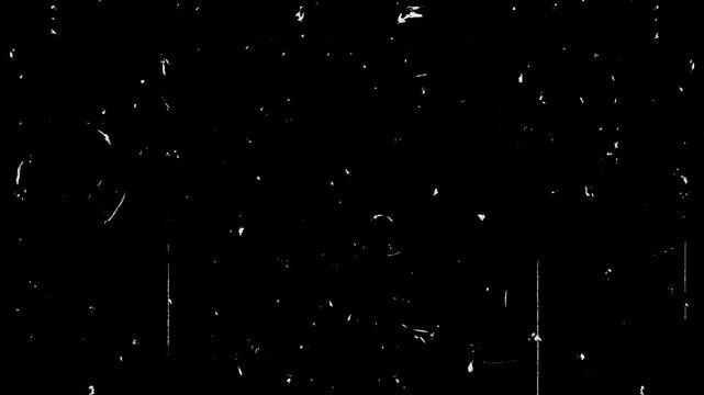 old film noise, grain and scratch retro vintage effect isolated 4k alpha channel animation,stream and video  overlay social media motion design element