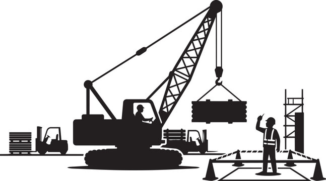 Industrial Safety Inspection Worker Silhouette Set Electrical Hazard Prevention Vector Collection