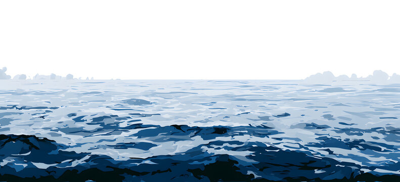 穏やかな水面を描いた背景画像