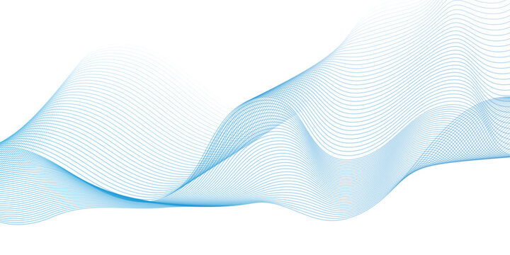 Vector digital blue and gray gradient wave flow wave creative web smoke. isolated minimal paper glowing design. abstract smooth wave blend line flow swoosh speed sound texture background.
