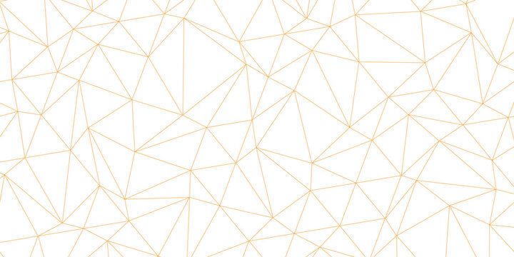 Abstract of simple golden line triangle pattern geometric background. Seamless geometric polygonal repeatable pattern swatch background, Trendy design vector background for web backdrop orpaper print.