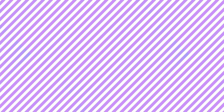 Purple and white diagonal stripes seamless pattern vector background. Abstract pastel violet candy cane line texture for fabric textile print, wallpaper, wrapping paper and digital scrapbook
