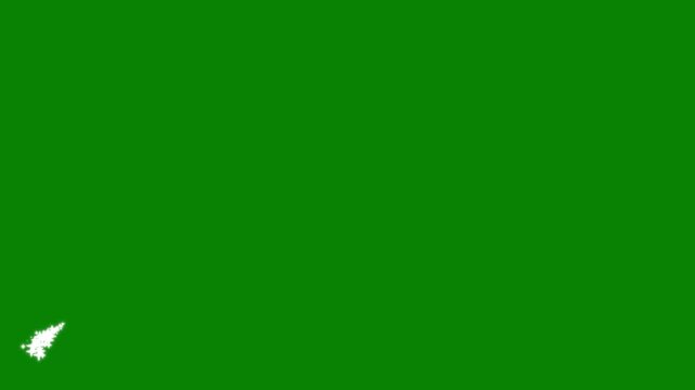 glowing magic dust stars path animation, magic wand glitter trail.smooth chroma style effect on green background.Bright twinkle stars generate a sparkling glitter wave,4k video
