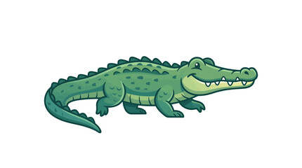 Fototapeta premium funny cartoon crocodile