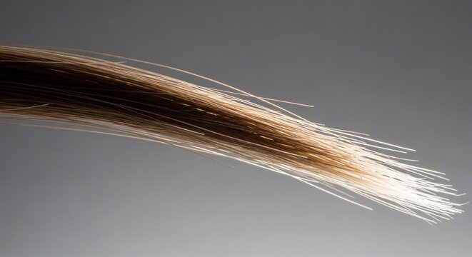Hair strands close up