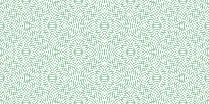 Guilloche background. Moire ornament. Monochrome guilloche texture with waves. Original money pattern. Digital watermark, gradient Vector