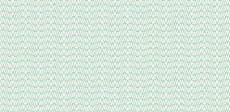 Guilloche background. Moire ornament. Monochrome guilloche texture with waves. Original money pattern. Digital watermark, gradient Vector