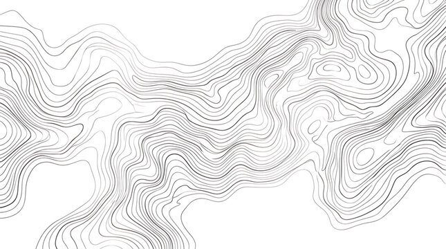 Topographic map background with contour lines