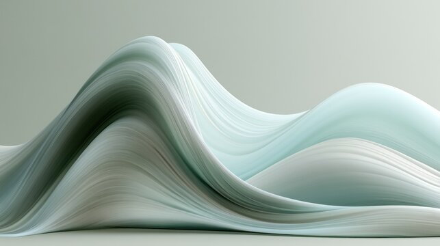 Abstract flowing organic waves in pastel colors