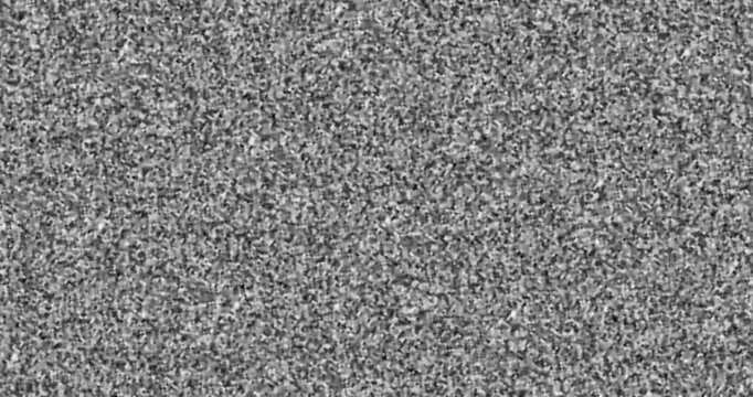 Glitch VHS hard noise for tv analog error effect. Animated tv screen noise turn on-off effect background. Vintage switch on off television no signal animation