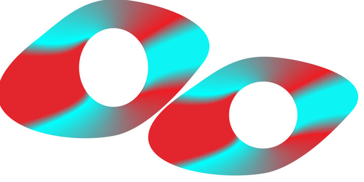 Gradient circles background, color gradation with halftone effect. Vibrant design colorful swirls. Gradient blur circle pattern with grain dots design. Rainbow rgb color spectrum. Vector illustration