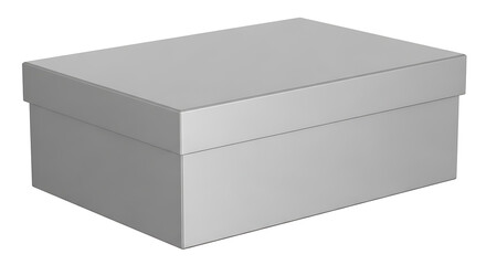 Fototapeta premium Minimalist gray modern box illustration