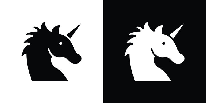 Alicorn icon design simple and modern concept templates