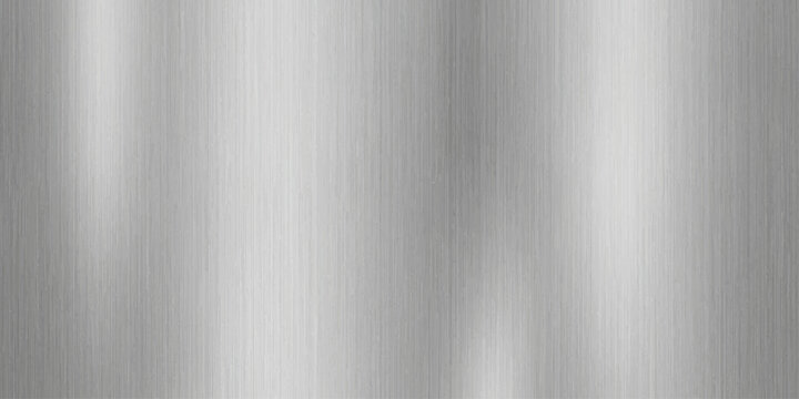 Abstract Brushed Metal Texture Background with Shiny Silver Stainless Steel Plate Surface and Industrial Metallic Pattern Design Wallpaper Backdrop Illustration