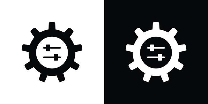 Mass customization icon design simple and modern concept templates