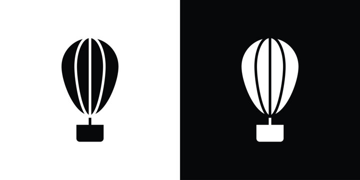 Parachute icon design simple and modern concept templates