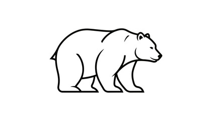 Fototapeta premium White bear illustration