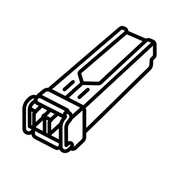 SFP Transceiver Cage Slot Icon for Network Switch