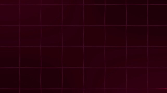 A vibrant, futuristic pink neon grid pattern pulsating and glowing on a dark background. Seamless loop video for synthwave, sci-fi, and retro gaming content.