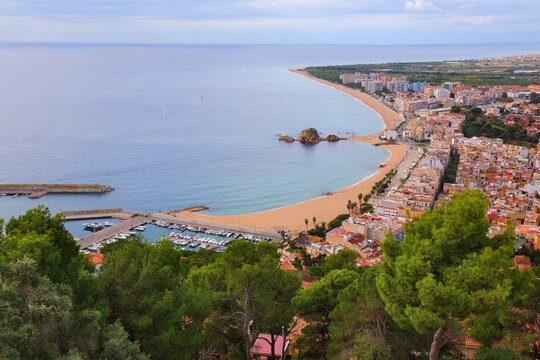 Blanes resort town in Spain. Region of Costa Brava in Catalonia, Spain.