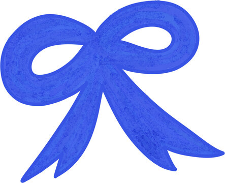 blue ribbon bow
