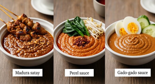 Indonesian cuisine dishes food bowls