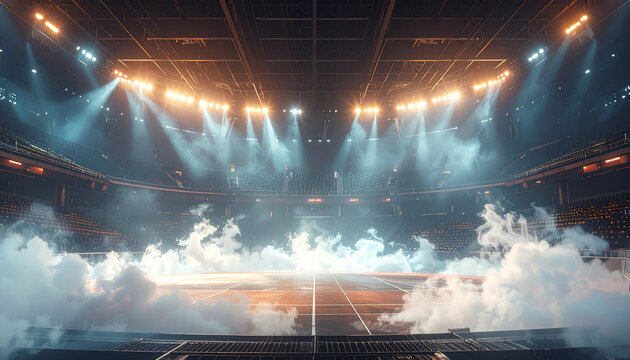 Indoor stadium venue lighting