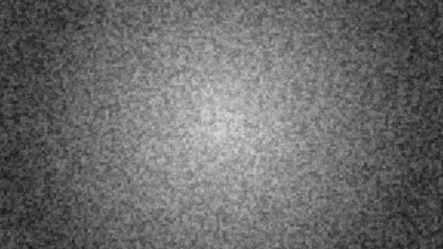 Monochrome digital noise texture with grainy static interference pattern for abstract background