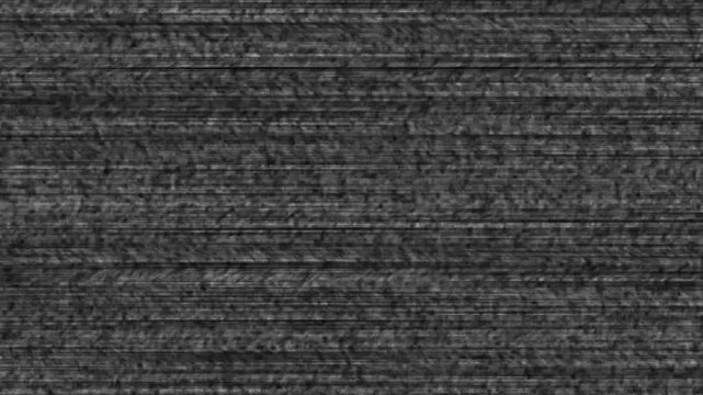 Dark grey horizontal glitch lines with heavy digital noise texture for retro broadcast background