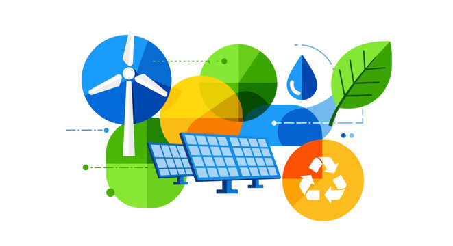 170 Eco friendly icons, sustainable energy symbols, green technology logos, renewable resources graphics 45