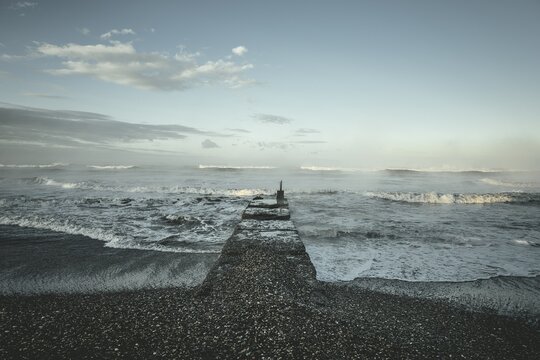Black Sea beach in Okhamchira, Abkhazia, Georgia