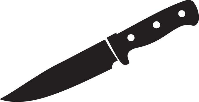 knife on a white background