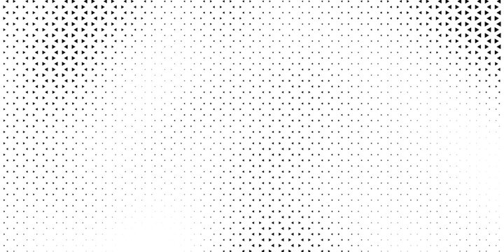 Halftone triangles pattern. Abstract geometric gradient background. Vector illustration