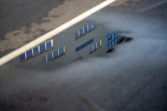 Reflection of Building Windows in Water