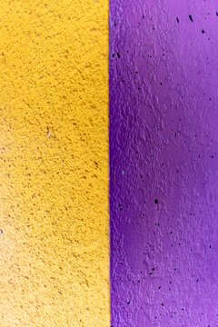 Bright Yellow and Purple Wall Texture