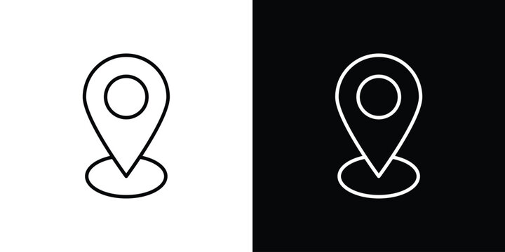 Map marker icon symbols with editable linear style
