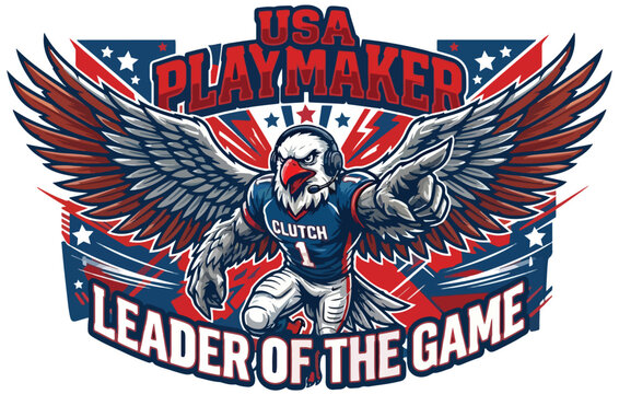 USA Playmaker - American Eagle Football Mascot