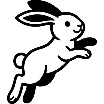 Cartoon sheep outline drawing on black background