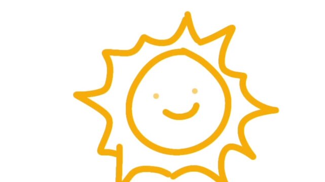 Sun Doodle cute looping animation 