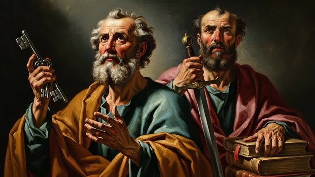 Saint Peter and Paul, apostles commemorated, their solemn religious feast day on June twenty-ninth, observed by Western Christianity and Orthodox Churches using New Julian calendar.
