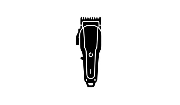 Hair Clipper Icon Vector Logo Template Modern Barber Shop Grooming Illustration