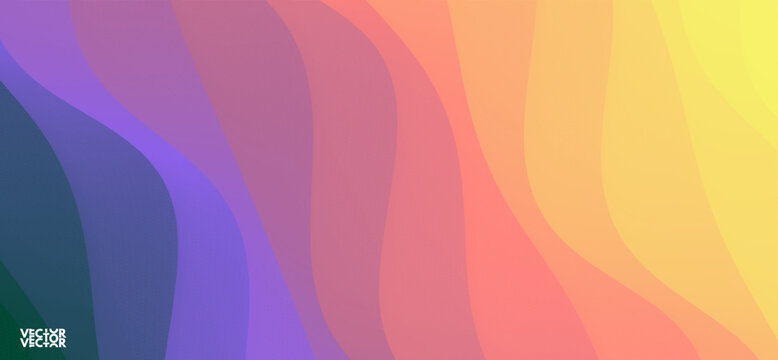 Abstract gradient mesh background. Grid-based painting technique with smooth and malleable color transitions. Curved texture or pattern. 3d vector for banner, flyer, poster or brochure.