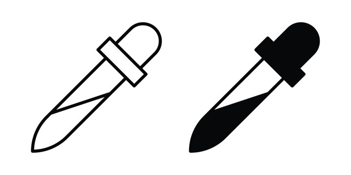 Eye dropper half icon