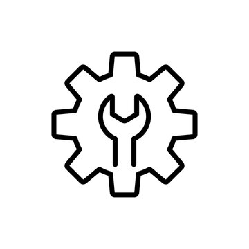 Gear Icon, Mechanical Cogwheel Symbols, Engineering Mechanism symbol, Png transparent background