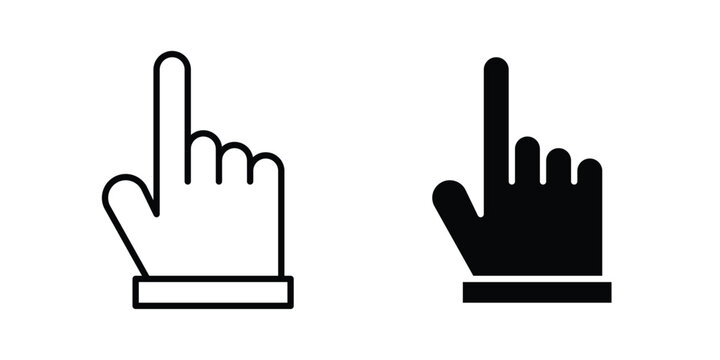 Hand cursor icon