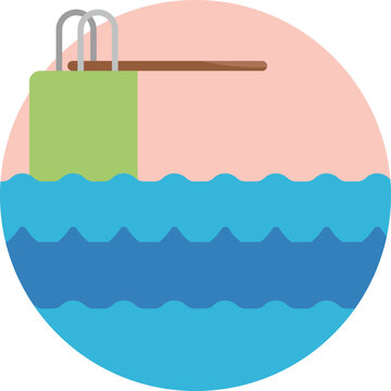 Swimming Pool Jump Diving Board
