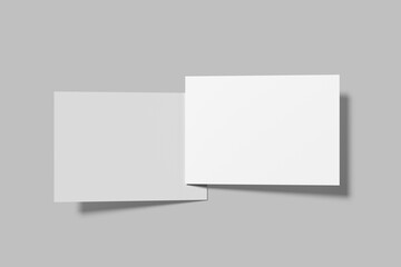 Fototapeta premium A5 Landscape Mockup Design Blank 
