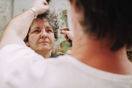 POV barber Hair Styling Session 