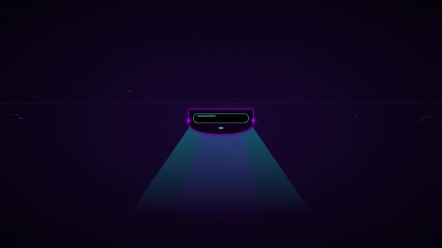 virtual reality headset optic projection tech background