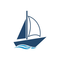 Fototapeta premium Sailing Boat Icon